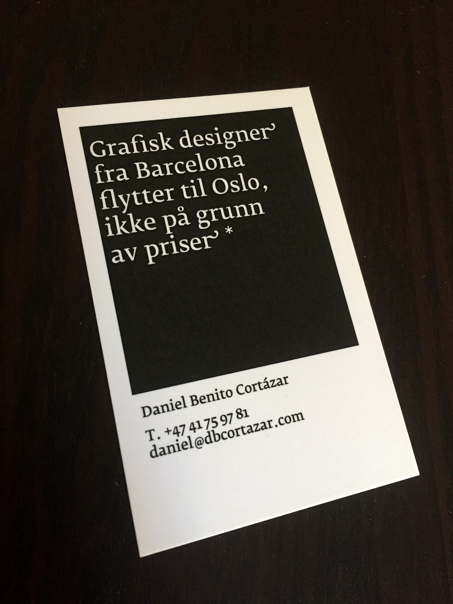 Graphic designer from Barcelona moves to Norway not because of the prices